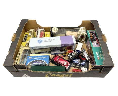Corgi and other die-cast vehicles, to include Guinness lorry, Rohrback Zement lorry, Lieferwagen etc