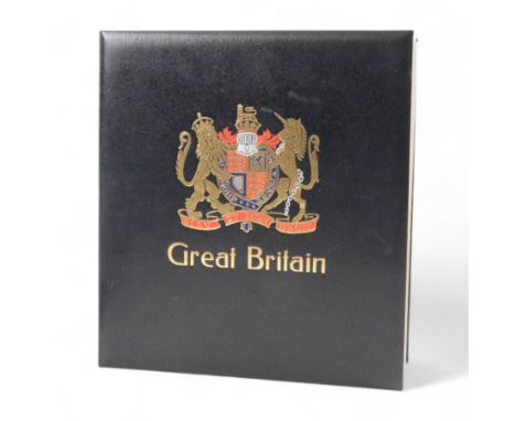 Extensive single album collection of Great British Queen Victoria and later stamps, including QV penny black with three margi