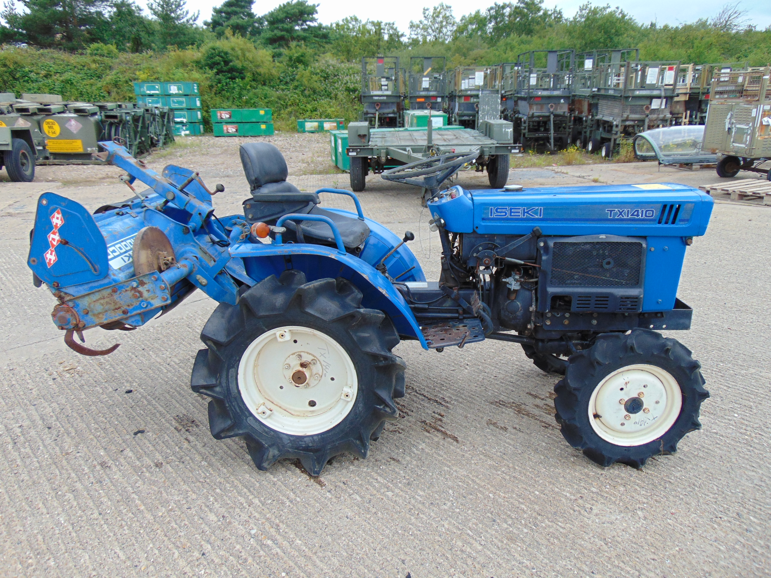 You are bidding on a Iseki TX1410 4WD Compact Tractor c/w Rotovator