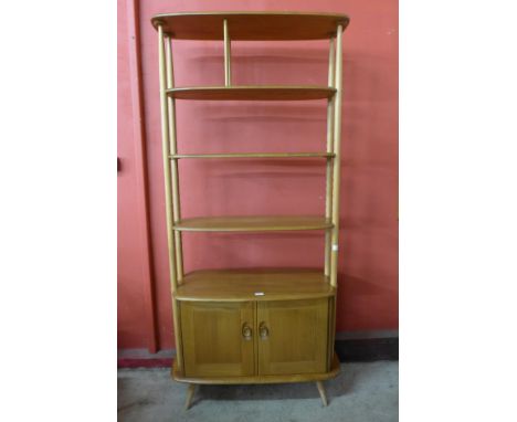 An Ercol Blonde beech and elm room divider, 191cms h x 91cms w 