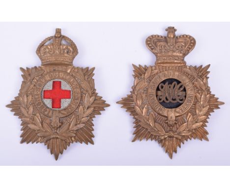 Victorian Army Service Corps Other Ranks Helmet Plate, being a universal pattern back plate with removable ASC in script to t