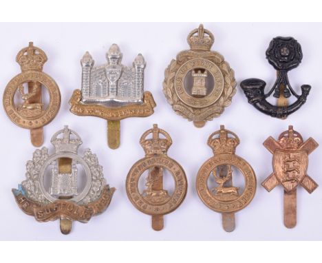Selection of Territorial Infantry Regiments Cap Badges, consisting of blackened brass 6th (Rifle) Battalion Kings Liverpool r
