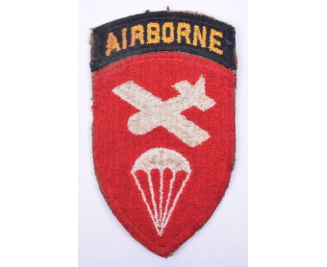 WW2 American Airborne Command Uniform Patch, complete with AIRBORNE title. Good uniform removed example. 