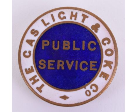 WW2 Gas Light & Coke Co Public Service Lapel Badge, fine brass and enamel example with lapel fitting to the reverse. 