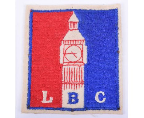 Scarce American London Base Command Headquarters Uniform Patch, embroidered example remaining in good condition. 