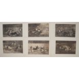 Goya y Lucientes, Francisco José de: "La Tauromaquia " 40 Blatt 1816f.
