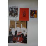 4 signierte Austellungsplakate A.R. Penck u.a.