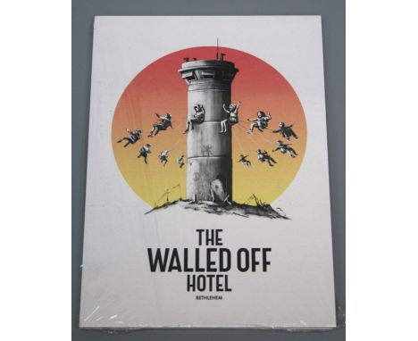 Banksy - Walled Off Hotel, postcard setWalled Off Hotel Postcard set, 2017Off set Lithograph, 16.8 x 11.9cm, Part of a limite