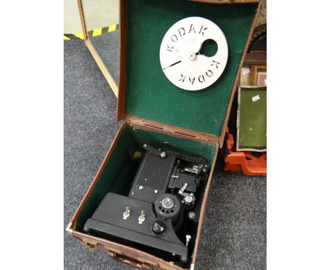 A vintage cased Kodak reel-to-reel projector