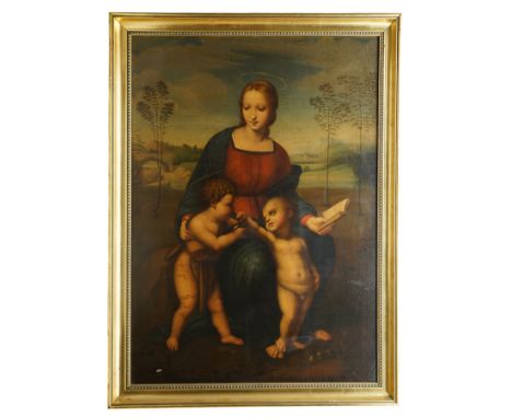 After Raffaello Sanzio da Urbino 'Raphael' (Italian 1483-c.1520): 'Madonna del Cardellino' (Madonna of the Goldfinch), 18th/1