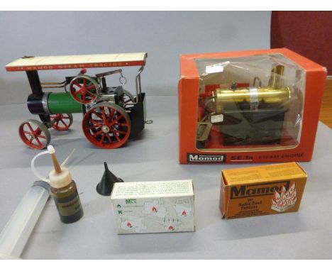 Boxed Mamod SE 1a Stationary Steam Engine (box window split) plus boxed pack of fuel tablets