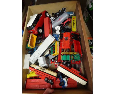 Collection of vintage diecast vehicles mainly comercial to include Matchbox, play worn 