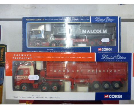 Three boxed Corgi ltd edn vehicles to include CC12212 Malcolm, CC12410 Knowles and CC12415 Hinchcliffe all with certificates