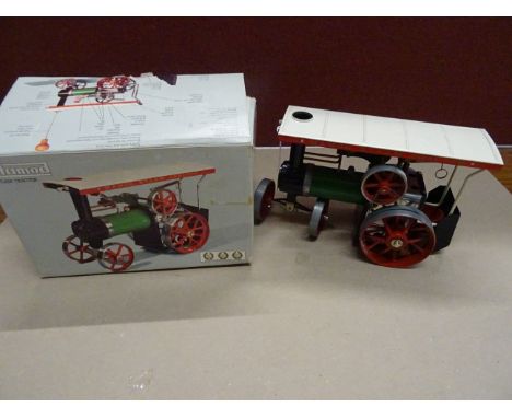 A boxed Mamod steam engine model TE1A, along with part boxes of fuel tablets