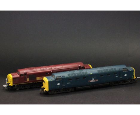 Two OO gauge Diesel locomotives to include Hornby EWS 37042 & Lima ThenFife & Forfar Yeomanry