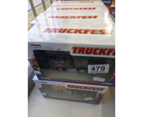 Eight boxed Corgi lt edn 1:50 Truckfest cabs to include CC13808 Yull & Dodds, CC14017 Alan Jones Ltd, CC13702 Garn Transport 