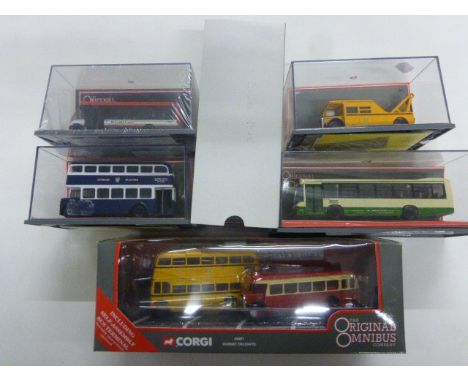 Six boxed Corgi The Original Omnibus vehicles to include Wilts & Dorset, Lythem St Annes, Bournemouth, Blackpool Transport, S