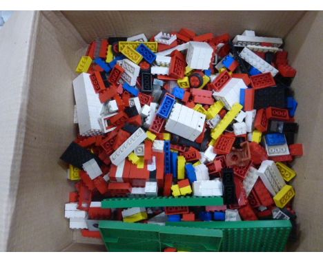 Box of vintage Lego bricks