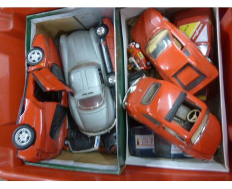 Collection of various scale diecast vehicles to include Solido, Hot Wheels, Burago etc