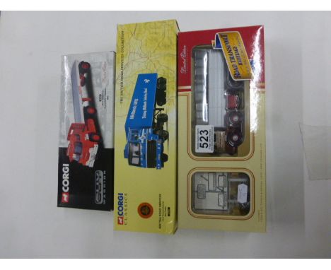 Three boxed Corgi haulage vehicles to include Guy Warrior 29201, Road Transport Heritage CC10803 and British Road Services 23