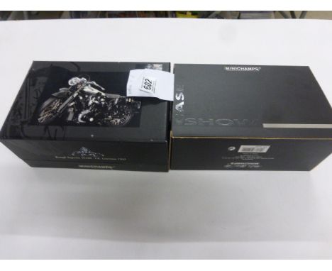 Boxed Paul's Model Art Minichamps 1/12 Classic Bike Series No. 33 Brough Superior SS 100 - TE Lawrence 1932 plus a boxed Paul