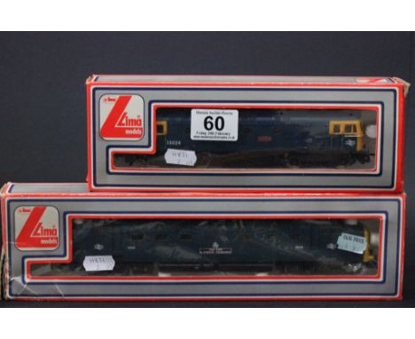 Two boxed Lima OO gauge engines to include Ashford Diesel 205114MWG and The Fife & Forfar Yeomantry 205106MWG