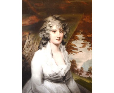 After Sir Henry Raeburn (1756-1823)
'Portrait of Mrs Lauzan'
Photogravure print, 72 x 58cm

Footnote: After the original pain
