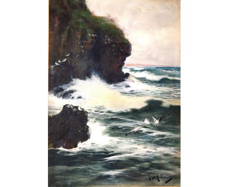 Thomas Swift Hutton (1875-1935)
'Rough Seas'
Watercolour, signed lower right, 38 x 27cm