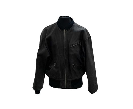 HEIN GERICKE FIFTY NINE CLUB LEATHER BIKER JACKET. Size XL, vintage style with inner lining that reads "Wot No Bike!This, I b