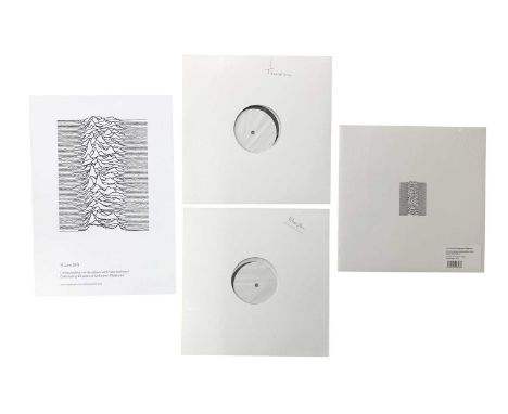 JOY DIVISION VINYL. Two white label test pressings for Transmission (BK98762-01) and Atmosphere 12" (BK98763-01) plus Unknown