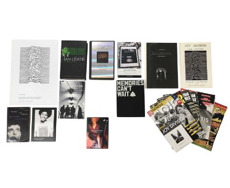 JOY DIVISION BOOKS AND MAGAZINES COLLECTION. 10 books either devoted to Joy Division or relating to Joy Division, plus seven 