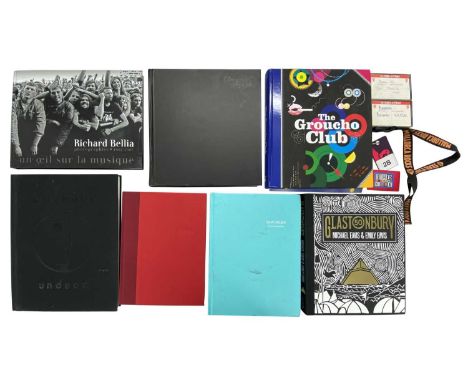 HOOKY'S DELUXE BOOK COLLECTION. Large format hardback books to include Bauhaus Undead book (dedicated and signed to Hooky) wi