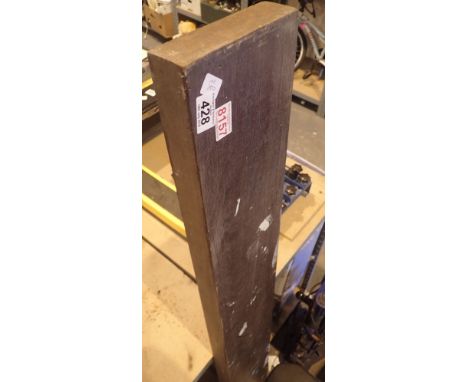 Large straight grain oak mantel shelf