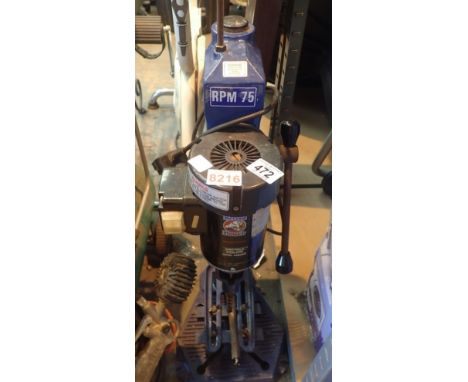 Record power 75 rpm table top mortising machine  CONDITION REPORT: This item has been PAT tested and PASSED. PAT testing does