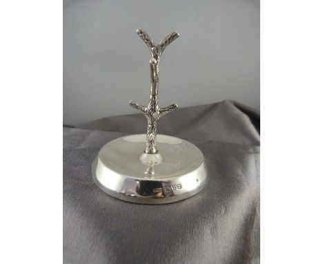 Hallmarked silver Ring Tree by J & R Griffin (Joseph & Richard Griffin) Chester 1923 Total weight - 63.6g