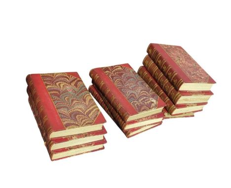 Equestrian and Hunting interest - ten finely bound books, titles include 'Across Country', 'Fair Diana' and others; illustrat