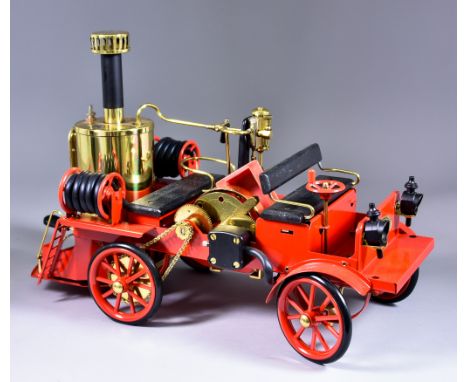 A Wiesco Feuerwehr - Dampfspritze D305, live steam fire engine, boxed