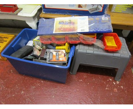 Hand tools to include toolshelf &amp; toolstool