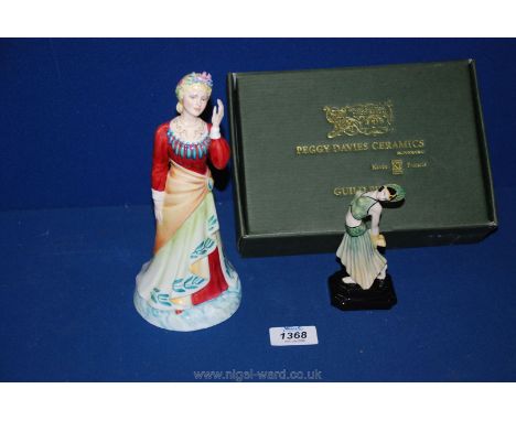'Ellen Terry' , a figure from the Illustrious Ladies of the Stage together with a small figure 'Jade' by Kevin Frances, Guild