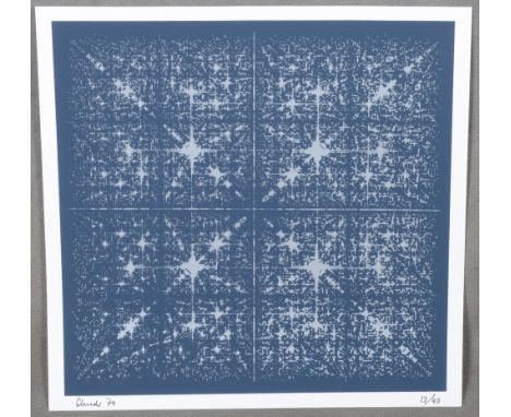 Manfred R. Schröder (1926-2009). Computergraphik 13/40, li./u./sign./dat. (19)70, ungerahmt, 40 x 40 cm.
