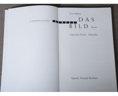 Klaus Rifbjerg, „Das Bild“, aus dem Dänischen übersetzt von Lutz Volke, mit Lithographien von Gisela Mott-Dreizler, Expl. 27/