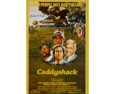 Caddyshack movie or theater autographed poster signed by several members of the cast including: Cindy Morgan, Bill Murray, Ch