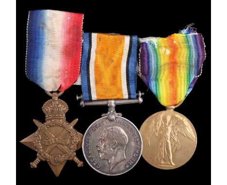 A 1914-15 Star, British and War medals to 2776 Pte R Hayton, Border Regiment