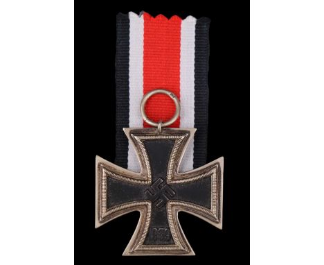 A German Third Reich 1939 Iron Cross second class by J E Hammer &amp; Sohne of Geringswalde, ring stamped "55"