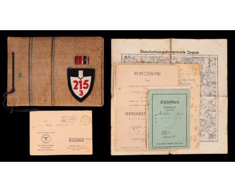 A German Third Reich army photograph album and paperwork of Heinz Kehrer 6th Battalion Grenadier Regiment Nr 670 and Reichsar