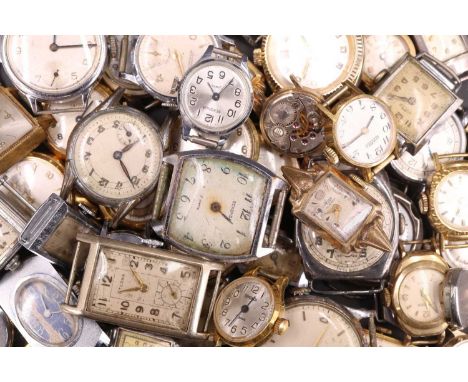 A group of vintage and later wristwatches including Rotary, (a/f)