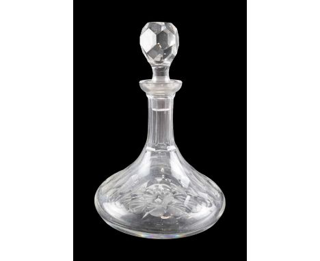 A Rodney / ship's glass decanter, height 27 cm