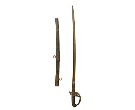 A Pattern 1845 Light Infantry officer's sword, (scabbard chape lacking)