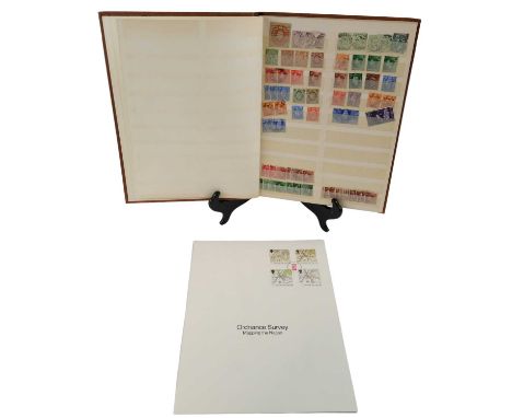 An album of Victorian and later GB stamps together with Ordnance Survey Mapping the Nation Bicentenary 1991 first day stamp c