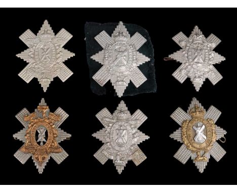 Victorian and later Black Watch and 9th Battalion Highland Light Infantry (Glasgow Highlanders) cap badges